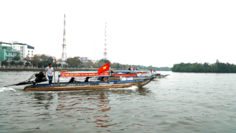 Kiên Giang: Thả hơn 2 triệu con giống tái tạo thủy sản